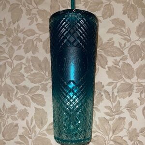 Starbucks 2023 Matte Teal Ombré Jeweled, 24 oz